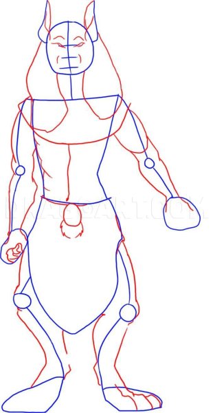 Анубис раскраска