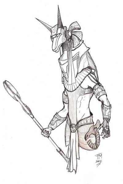 Анубис рисунок