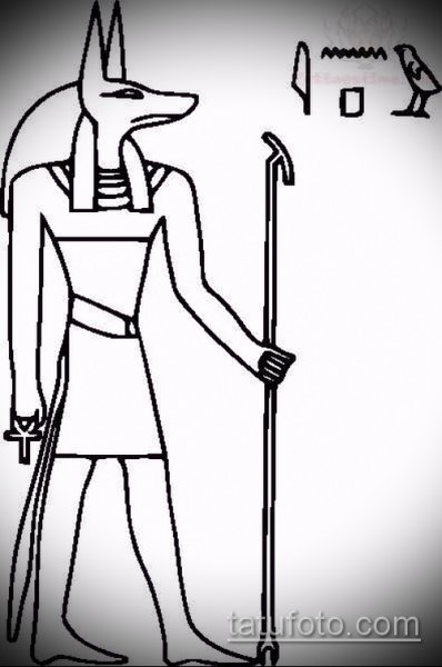 Боги Египта раскраска Анубис