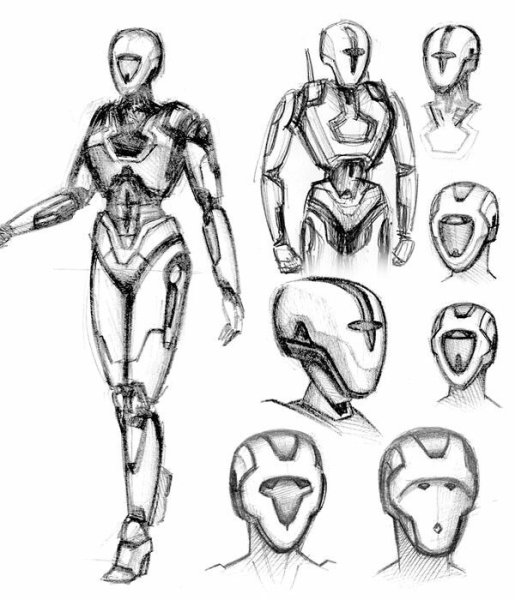 Робот человек скетч