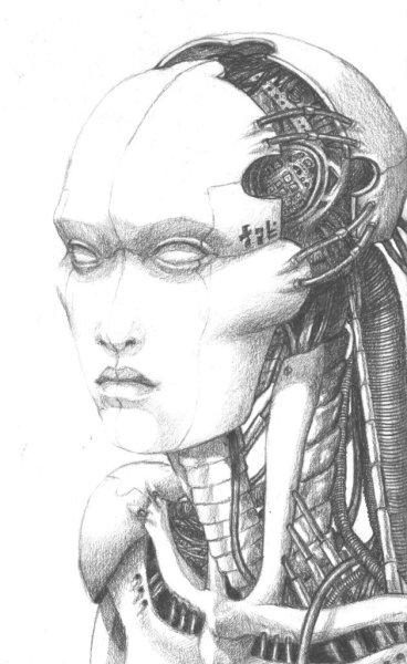 Скетчи в стиле киберпанк