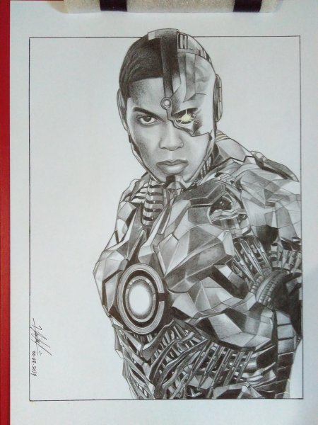 Нарисовать киборга