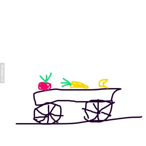 Нарисовать повозку пошагово