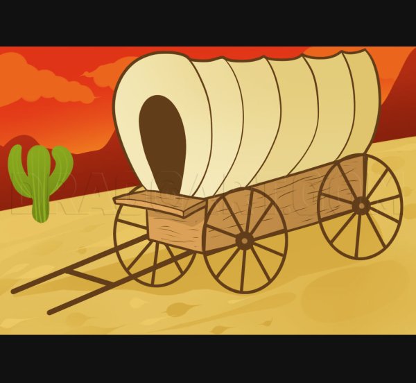 Нарисовать повозку