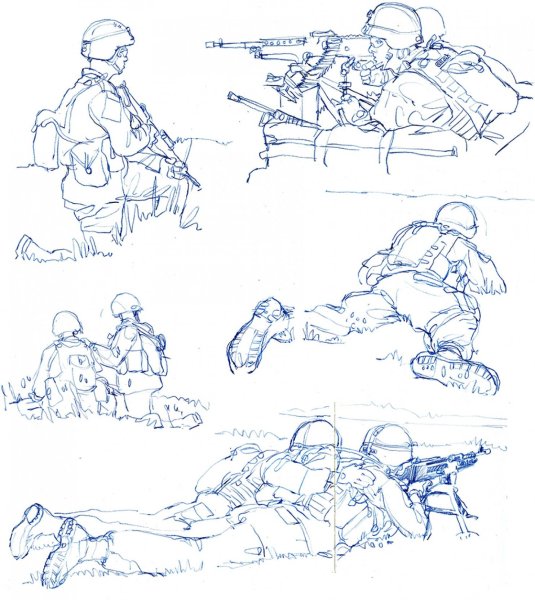 Военный референс для рисования