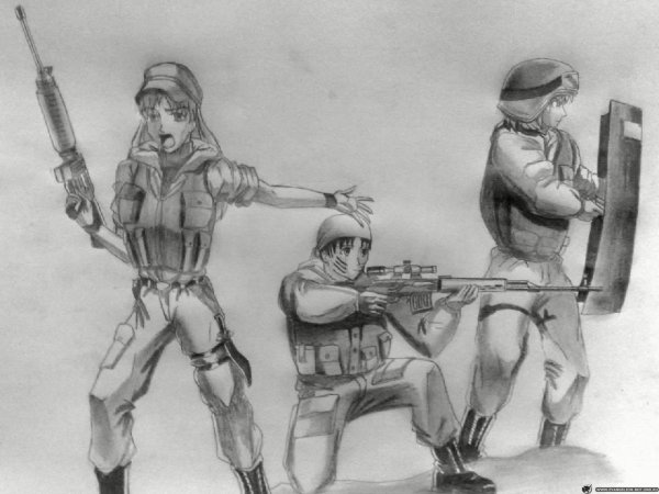 Спецназ рисунок