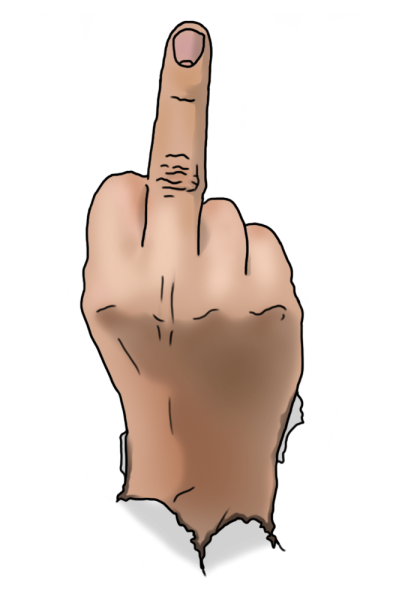 Средний палец жест