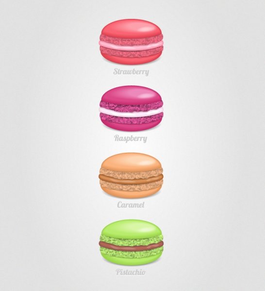 Рисованные макаронс