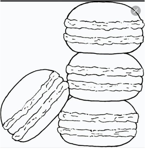 Раскраска печенье
