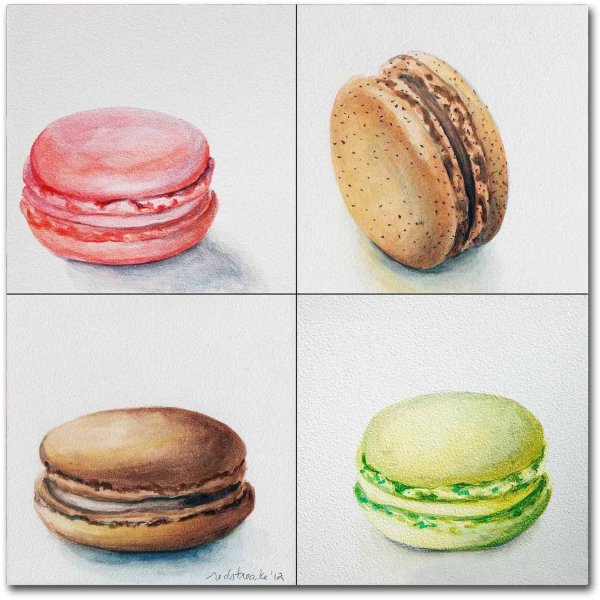 Макаруны маркерами