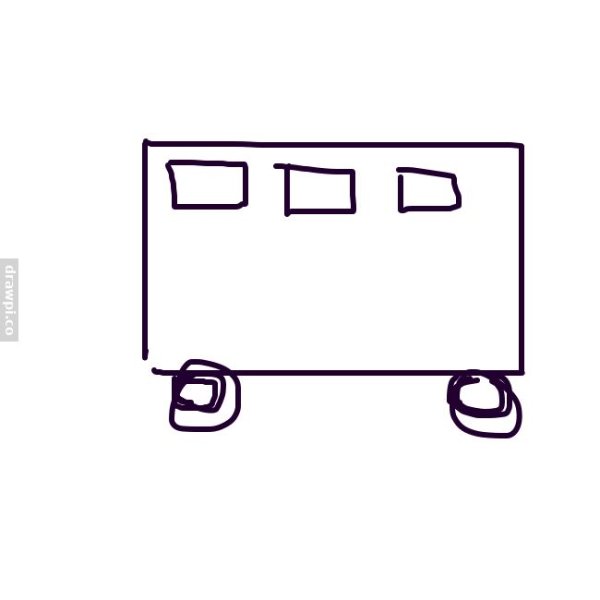 Вагон карандашом