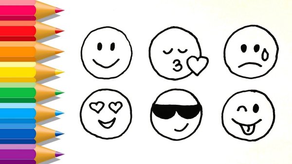 Рисунки ЭМОДЖИ карандашом для срисовки