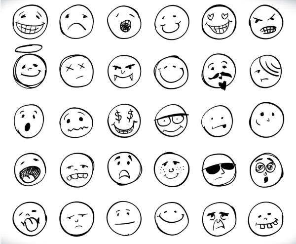 Смайлики Наброски смайликов