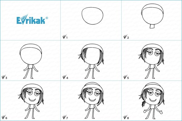 Как нарисовать ЭМОДЖИ поэтапно