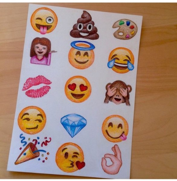 Идеи для рисования ЭМОДЖИ