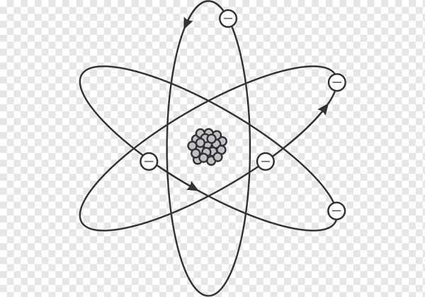 Физика модель атома Резерфорда рисунок