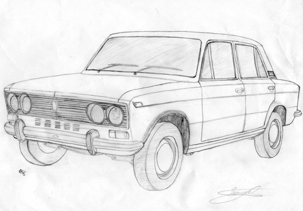 Машины ВАЗ 2103 разукрашки