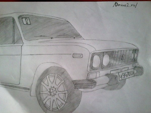 Шестерка машина карандашом