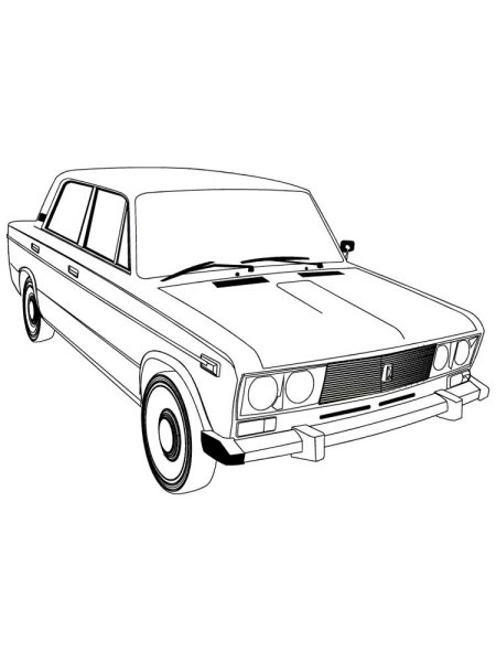 Lada 2107 раскраска