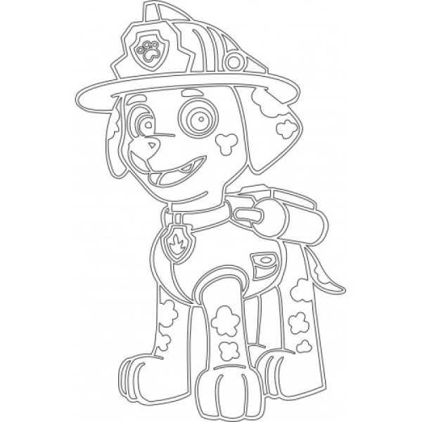 Маршал Щенячий патруль рисунок