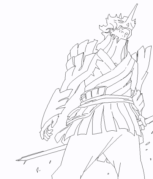 Раскраски Наруто Сусано