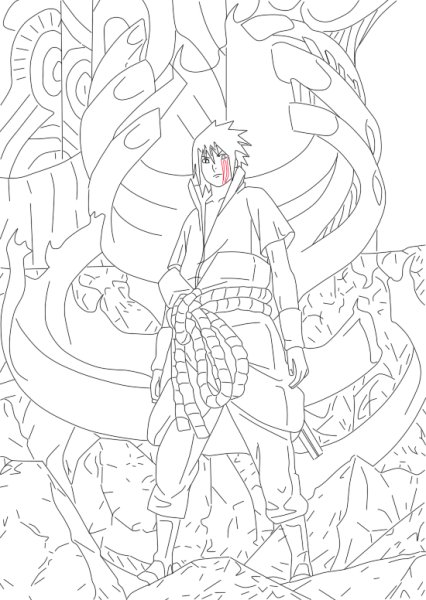 Саске Сусано скетч