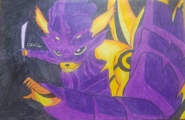 Нарисовать Саске с Сусано