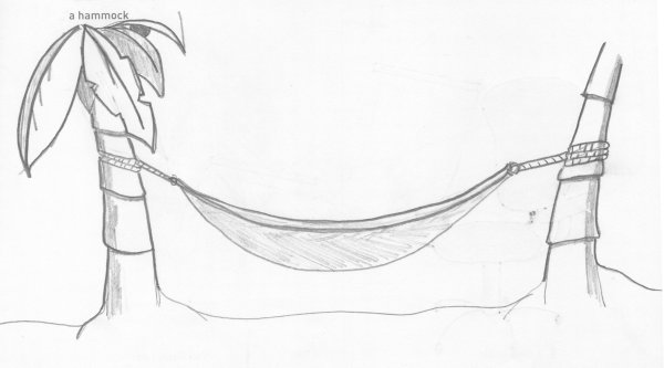 Нарисовать гамак