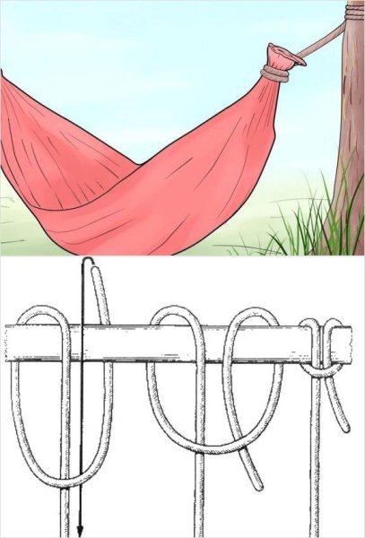 Лежит в гамаке арт