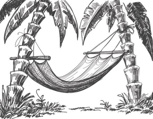 Гамак вид сверху рисунок