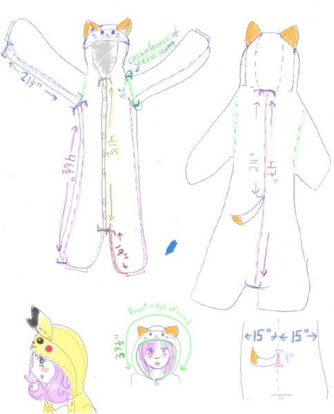 Лекало для шитья кигуруми