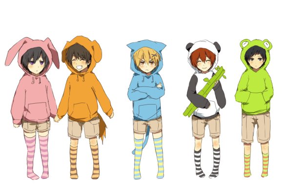 Дети в кигуруми аниме