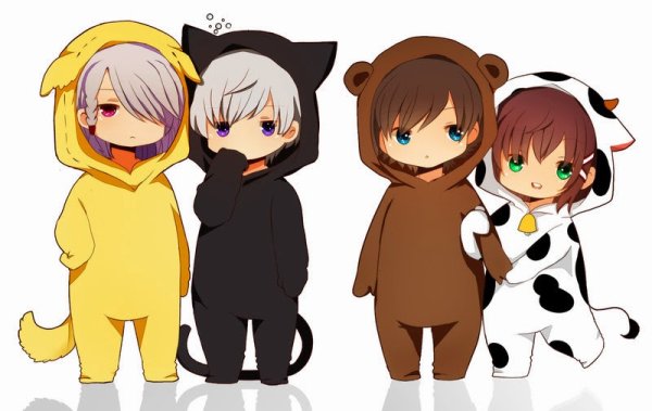 Аниме Чиби в кигуруми