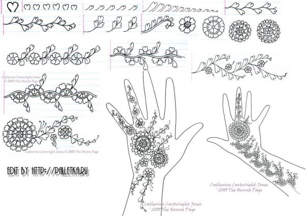Мехенди узоры для начинающих