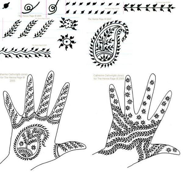 Узоры карандашом мехенди