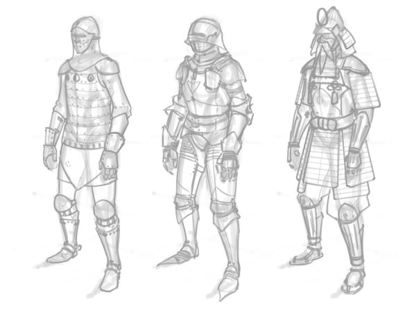 Рисование доспехов