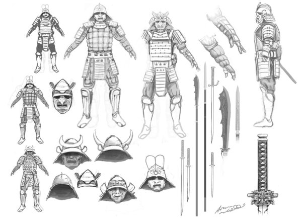 Шлем самурая референс