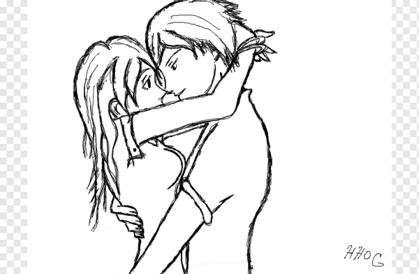 Раскраска парень и девушка