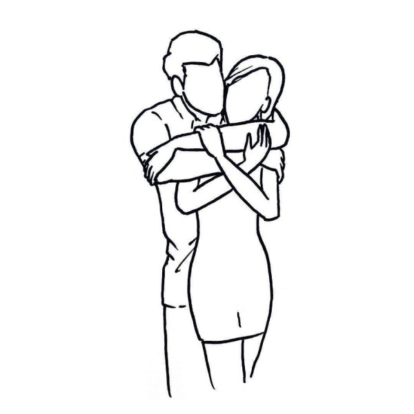 Объятия рисунок