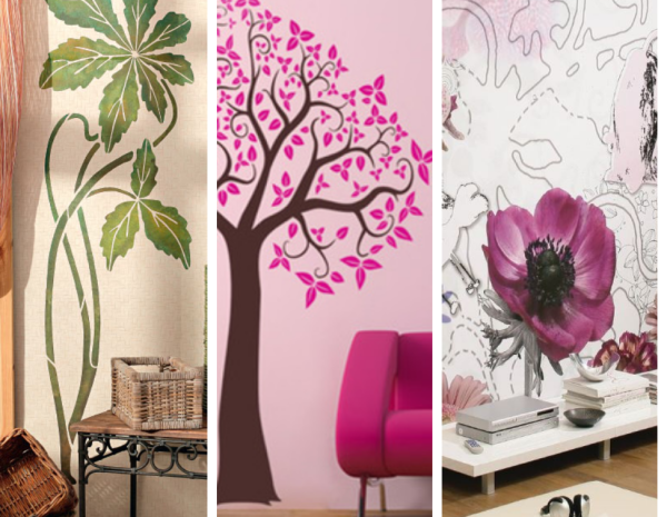 Рисунки на стенах в квартире простые