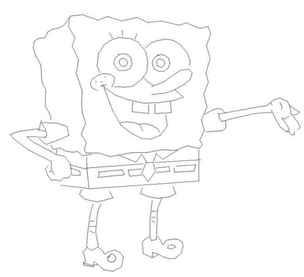 Спанч Боб карандашом