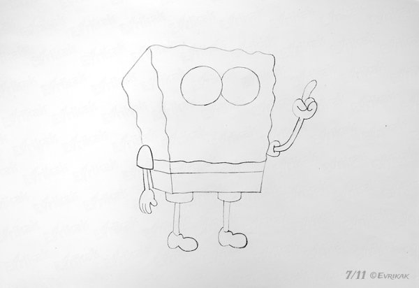 Спанч Боб для срисовки