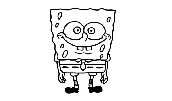 Спанч Боб карандашом