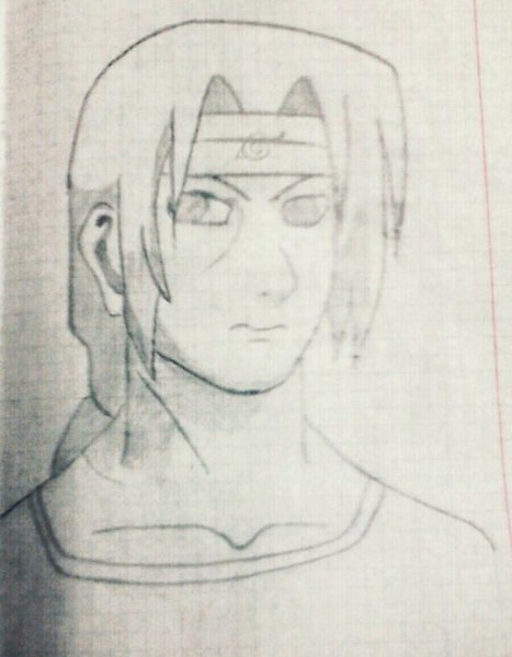 Итачи Учиха рисунок карандашом