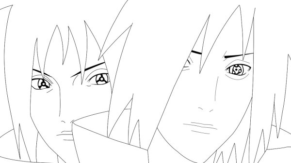 Раскраски Наруто изуна