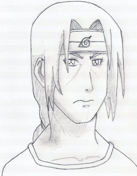 Наруто для срисовки Итачи