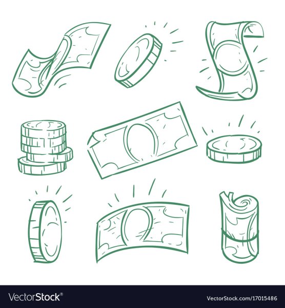 Нарисовать деньги карандашом