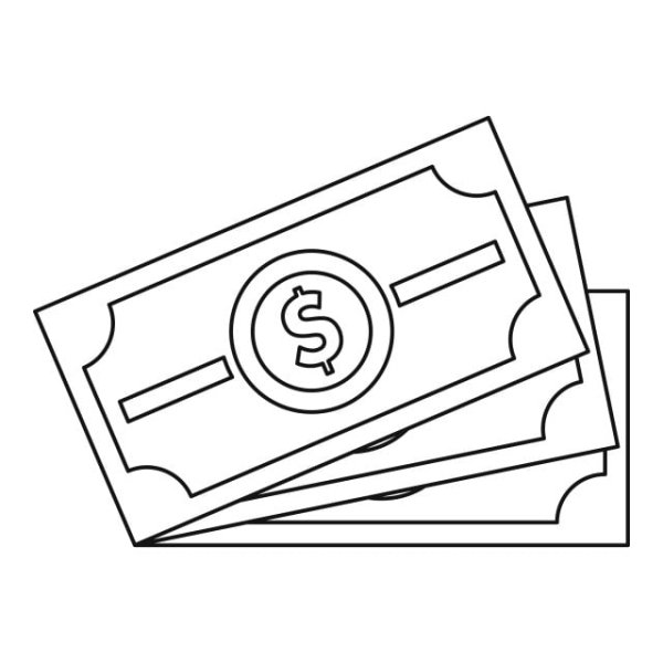 Доллар купюра иконка