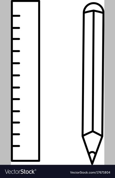 Линейка рисунок карандашом