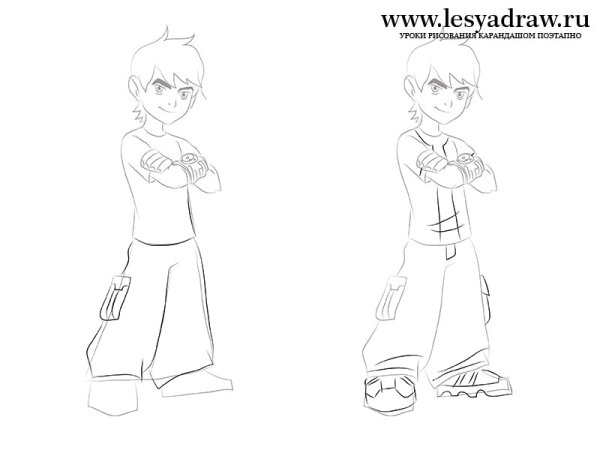 Рисунки с карандашом Бен